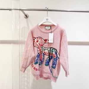 ❌sold❌Authentic Gucci Soft Pink Knit Sweater